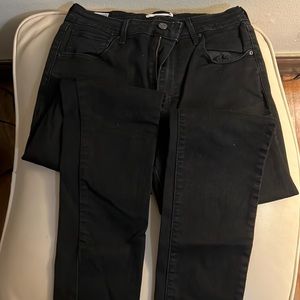 LEVIS Black 721 High Rose Skinny jeans Size 31